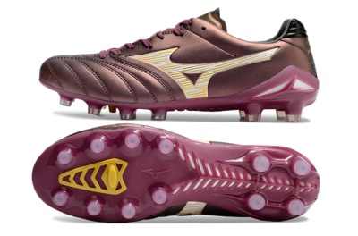 Mizuno Morelia Neo 4 FG Low-Tops Football Boots - Red/White/Gold