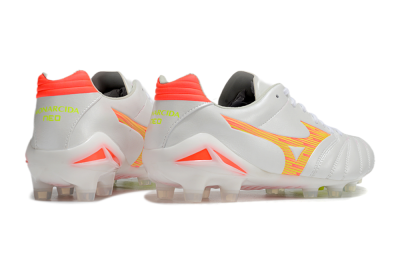Mizuno Morelia Neo 4 FG Low-Tops Football Boots - White/Red/Yellow