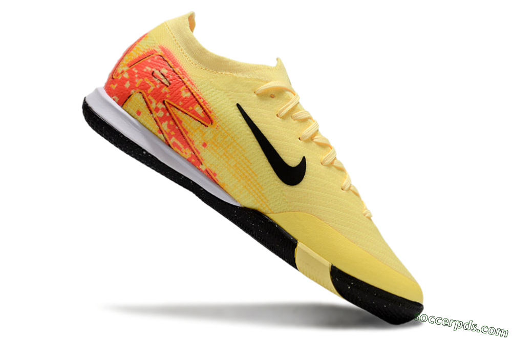 Nike Air Zoom Mercurial Vapor 16 Elite IC Low-Tops Football Shoes - Yellow/Black/Red 4