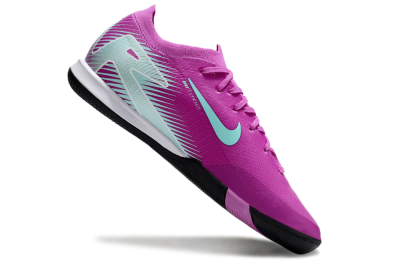 Nike Air Zoom Mercurial Vapor 16 Elite IC Low-Tops Football Shoes - Purple/Jade/White