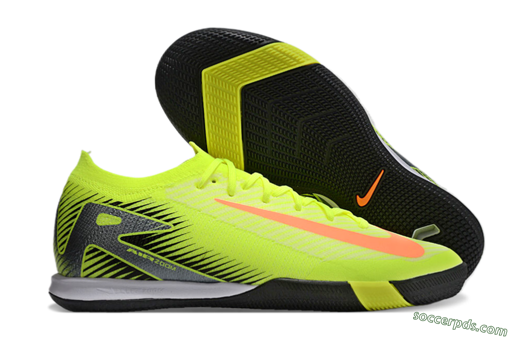 Nike Air Zoom Mercurial Vapor 16 Elite IC Low-Tops Football Shoes - Yellow/Orange/Silver 1