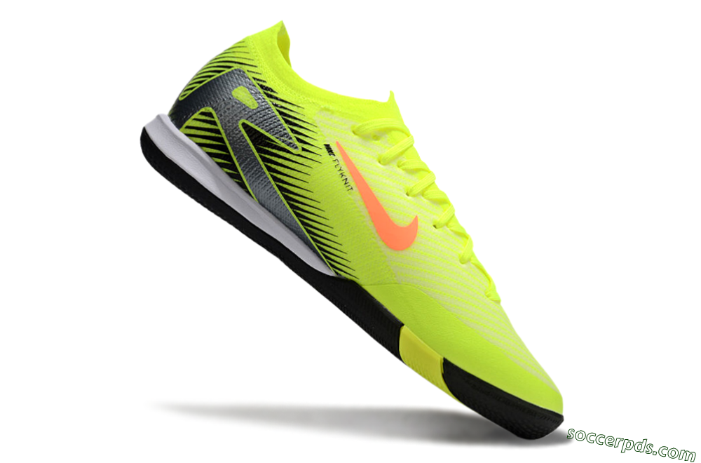 Nike Air Zoom Mercurial Vapor 16 Elite IC Low-Tops Football Shoes - Yellow/Orange/Silver 4