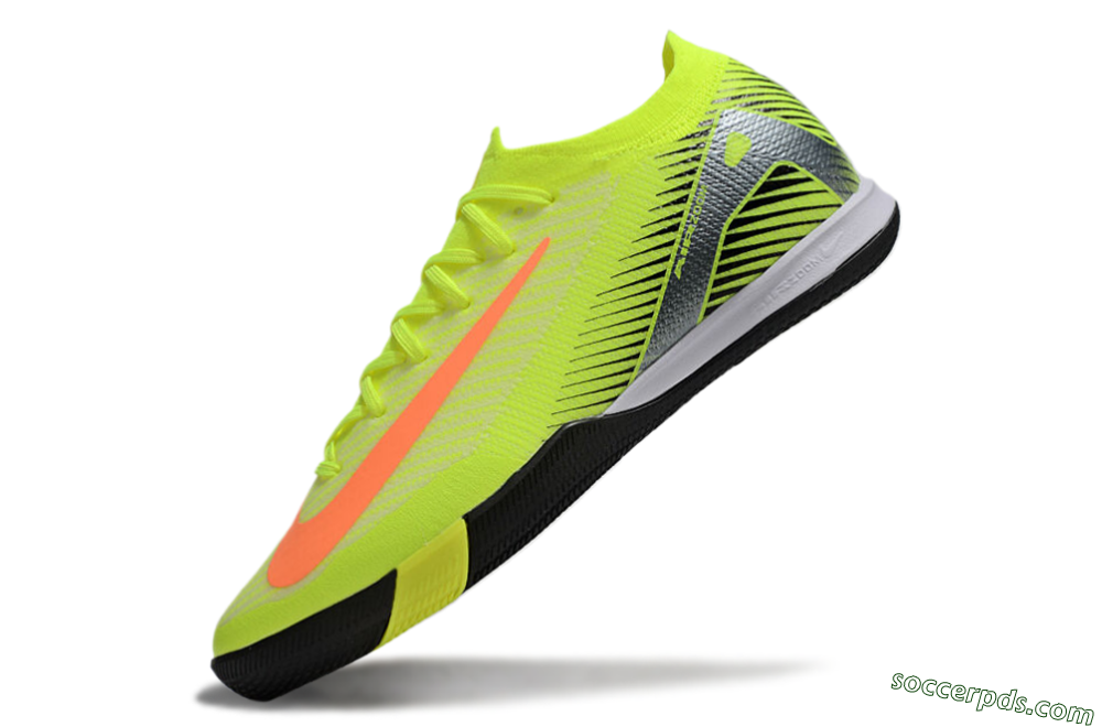Nike Air Zoom Mercurial Vapor 16 Elite IC Low-Tops Football Shoes - Yellow/Orange/Silver 5