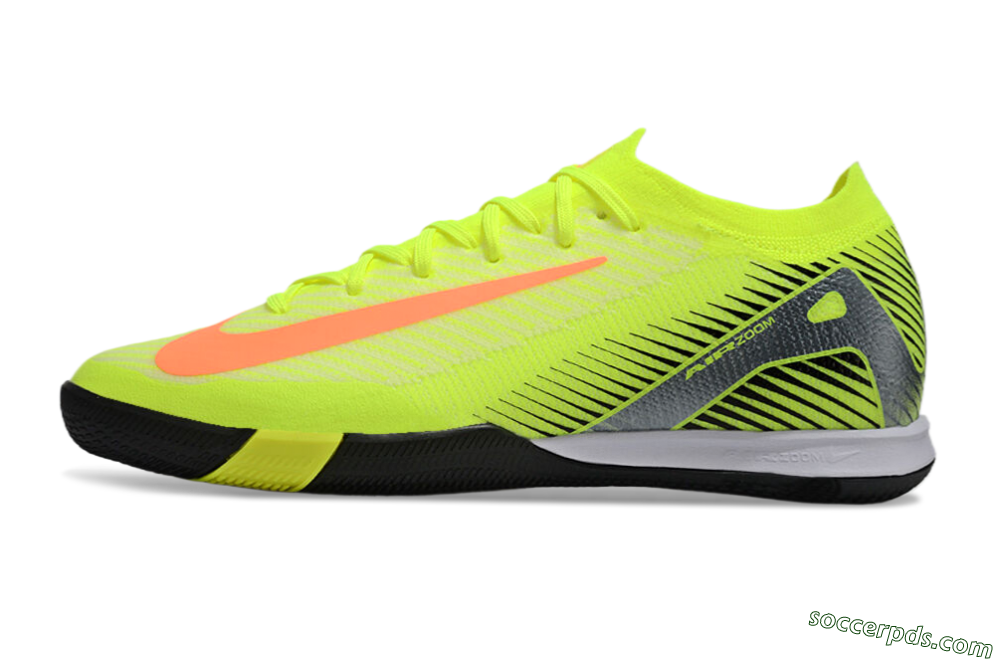 Nike Air Zoom Mercurial Vapor 16 Elite IC Low-Tops Football Shoes - Yellow/Orange/Silver 2