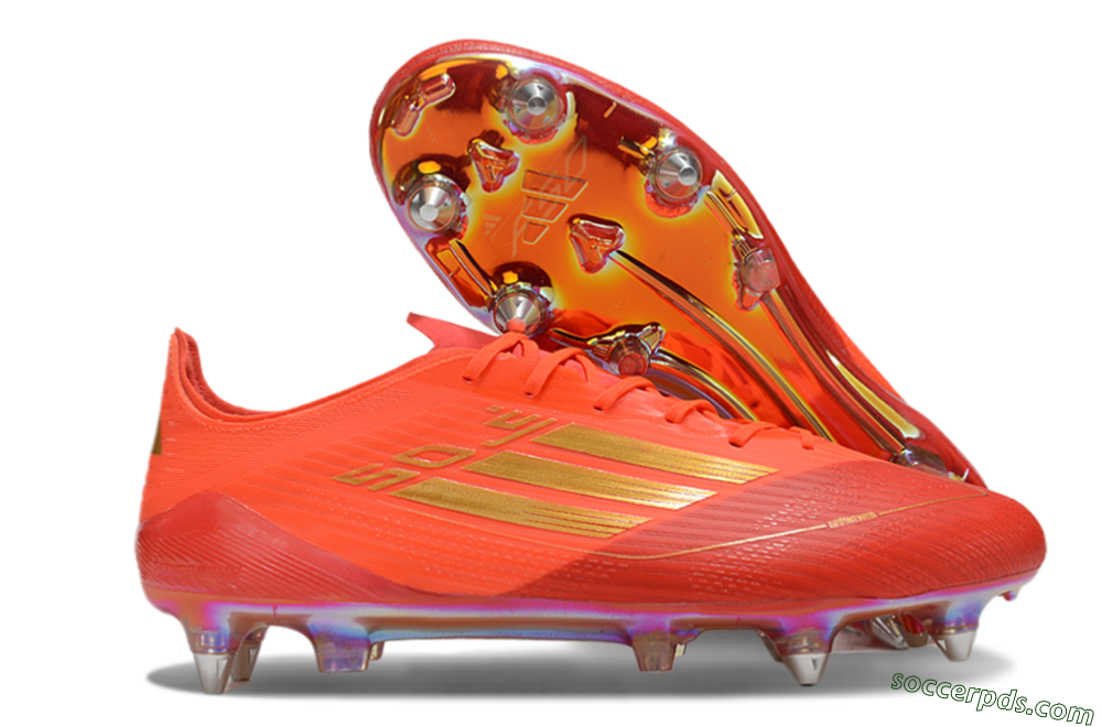 Adidas F50 Elite SG Low-Tops Football Boots - Red/Gold 1