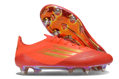 Adidas F50 Elite SG Low-Tops Football Boots - Red/Gold