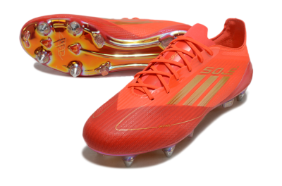 Adidas F50 Elite SG Low-Tops Football Boots - Red/Gold