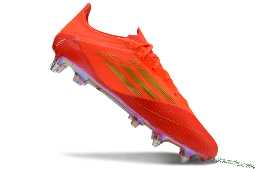 Adidas F50 Elite SG Low-Tops Football Boots - Red/Gold 4