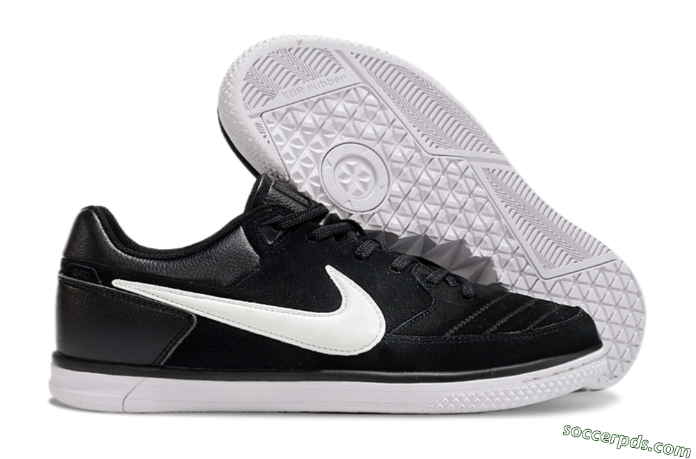 Nike Street Gato IC Low-Tops Football Shoes - Black/White 1