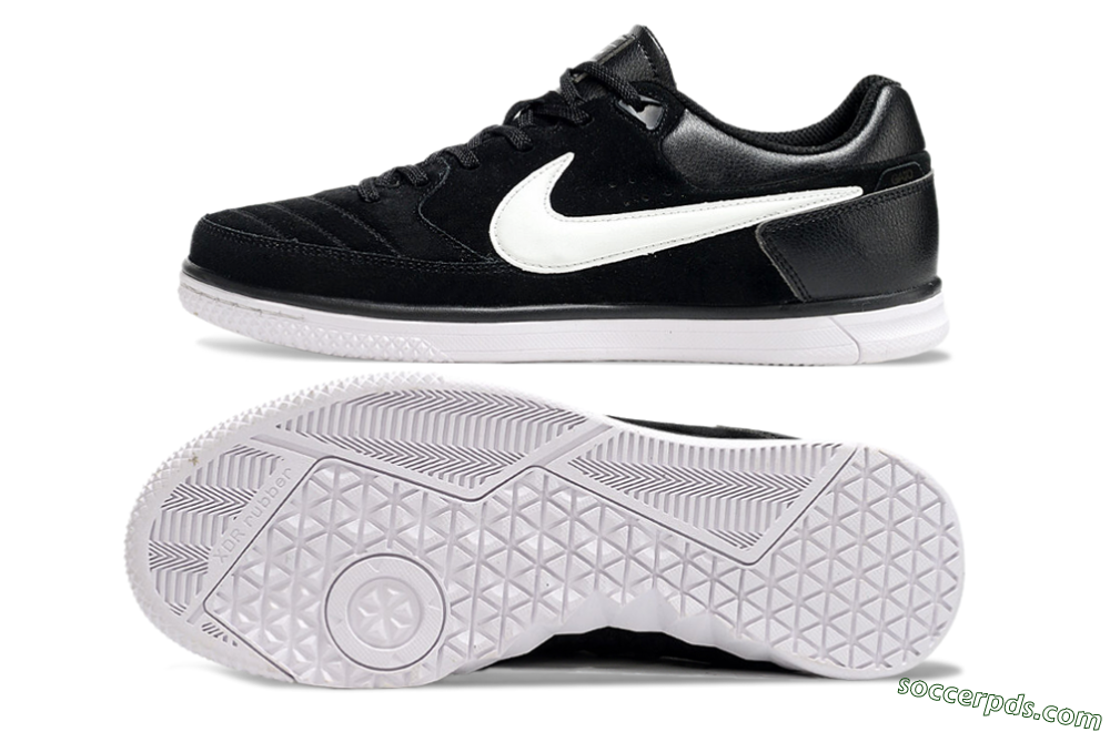 Nike Street Gato IC Low-Tops Football Shoes - Black/White 0