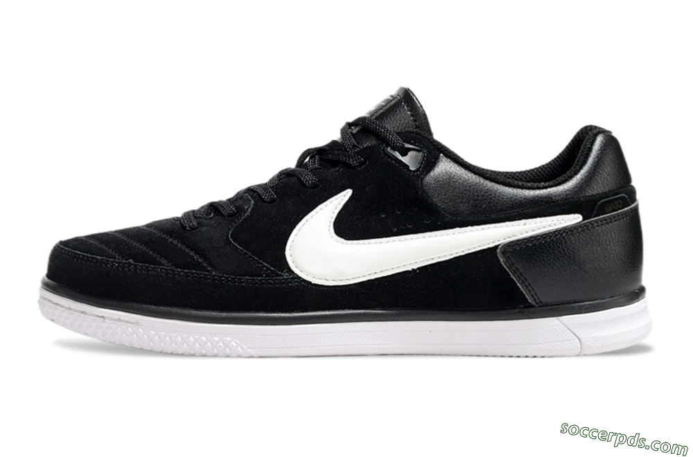 Nike Street Gato IC Low-Tops Football Shoes - Black/White 2