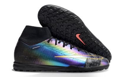 Nike Air Zoom Mercurial Superfly 10 Elite TF High-Tops Football Shoes - LaserYellow/Black