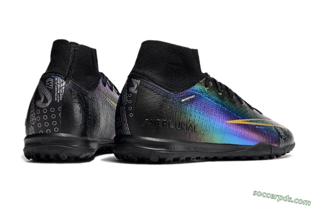 Nike Air Zoom Mercurial Superfly 10 Elite TF High-Tops Football Shoes - LaserYellow/Black 6