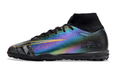 Nike Air Zoom Mercurial Superfly 10 Elite TF High-Tops Football Shoes - LaserYellow/Black