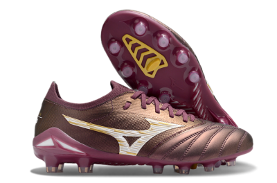 Mizuno Morelia Neo 4 FG Low-Tops Football Boots - Red/White/Gold