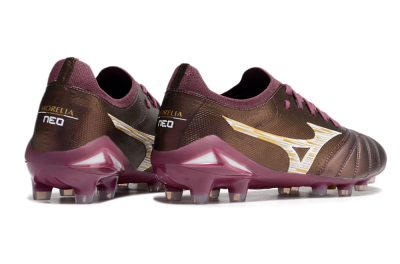 Mizuno Morelia Neo 4 FG Low-Tops Football Boots - Red/White/Gold