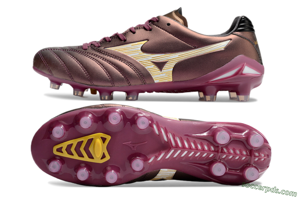 Mizuno Morelia Neo 4 FG Low-Tops Football Boots - Red/White/Gold 0