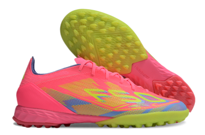 Adidas F50 Pro TF Low-Tops Football Shoes - Pink/Blue/Yellow