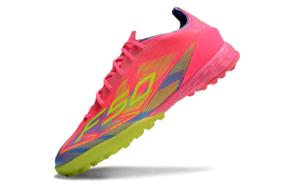 Adidas F50 Pro TF Low-Tops Football Shoes - Pink/Blue/Yellow