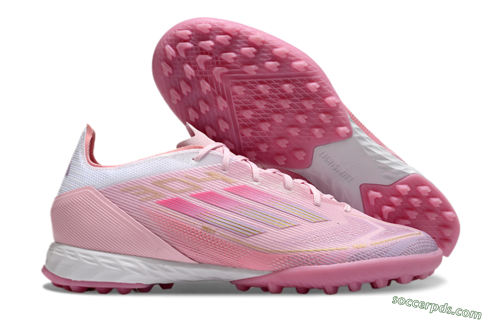Adidas F50 Pro 304 TF Low-Tops Football Shoes - Pink/White/Purple 1
