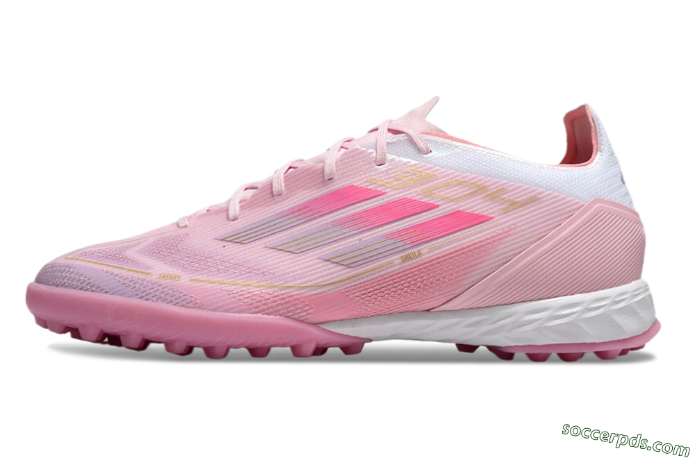 Adidas F50 Pro 304 TF Low-Tops Football Shoes - Pink/White/Purple 2