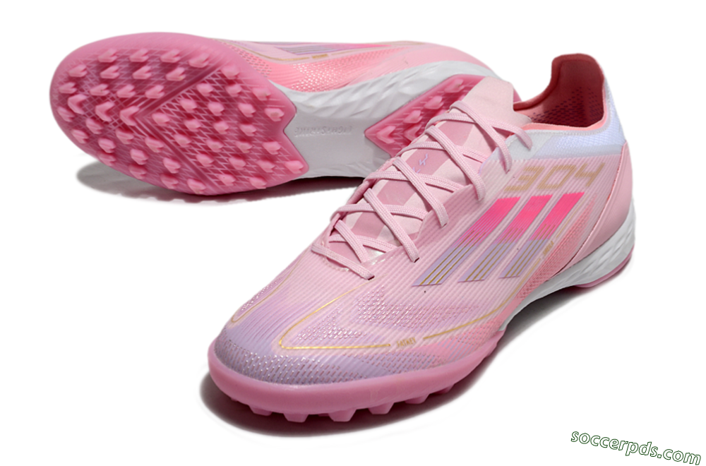Adidas F50 Pro 304 TF Low-Tops Football Shoes - Pink/White/Purple 3