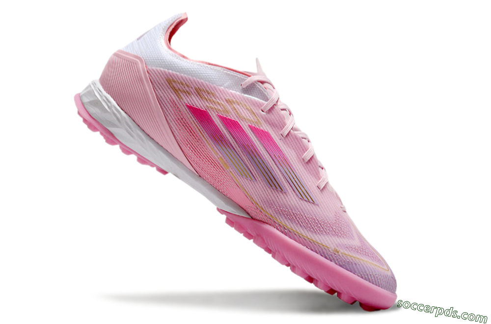Adidas F50 Pro 304 TF Low-Tops Football Shoes - Pink/White/Purple 4