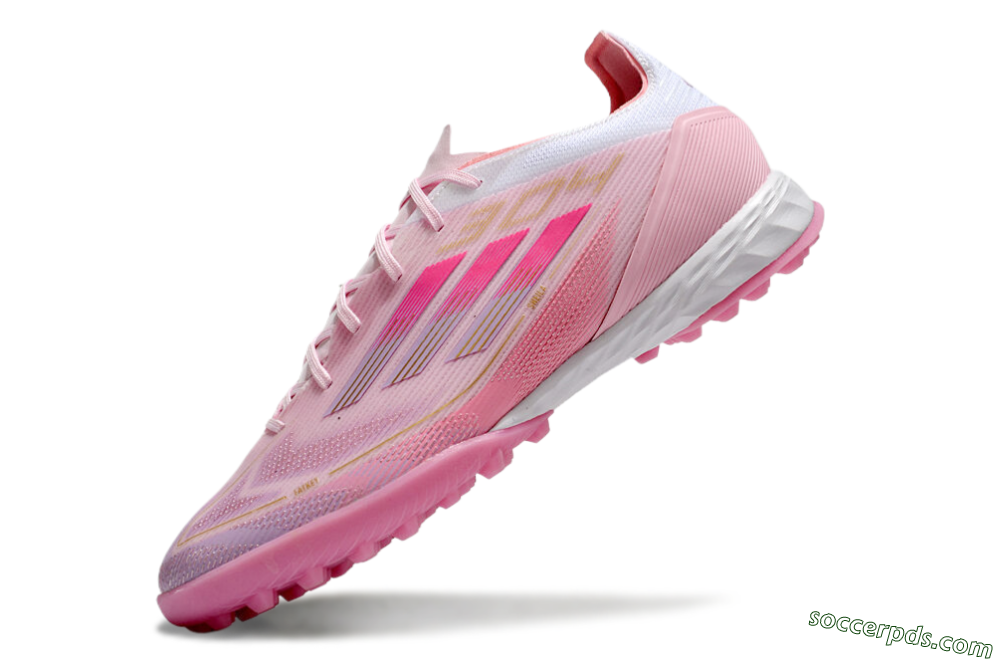 Adidas F50 Pro 304 TF Low-Tops Football Shoes - Pink/White/Purple 5