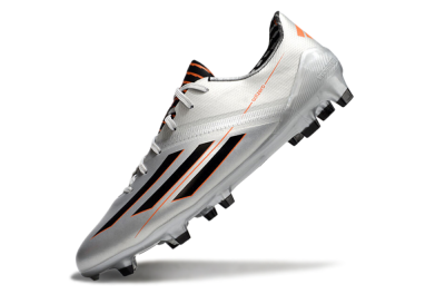 Adidas F50 Adizero FG Low-Tops Football Shoes - Silver/Black/Orange
