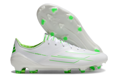 Adidas F50 Adizero FG Low-Tops Football Boots - White/Green