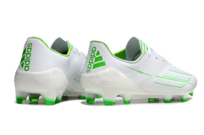 Adidas F50 Adizero FG Low-Tops Football Boots - White/Green