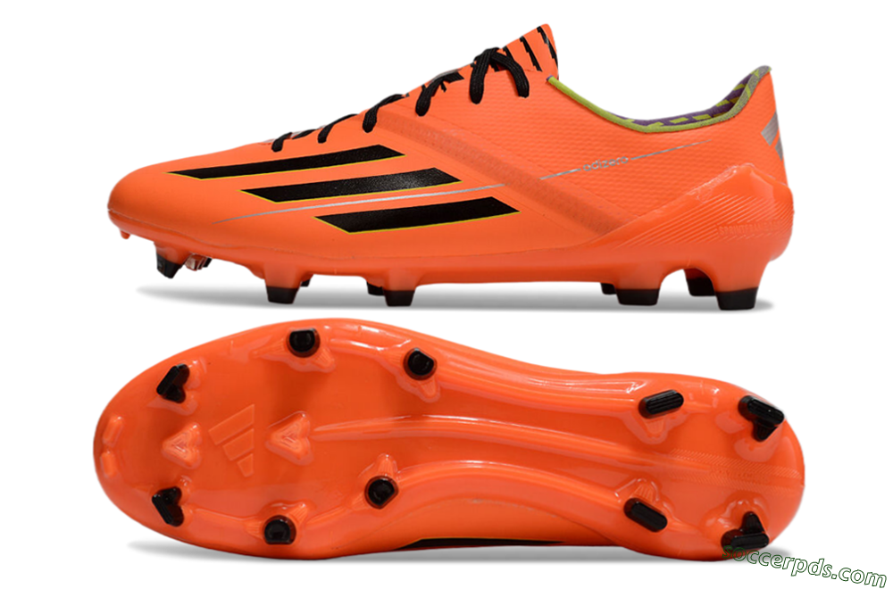 Adidas F50 Adizero FG Low-Tops Football Boots - Red/Black/Yellow 0