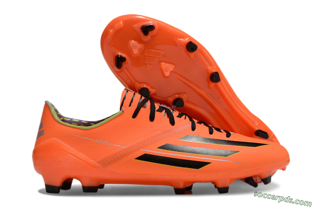 Adidas F50 Adizero FG Low-Tops Football Boots - Red/Black/Yellow 1