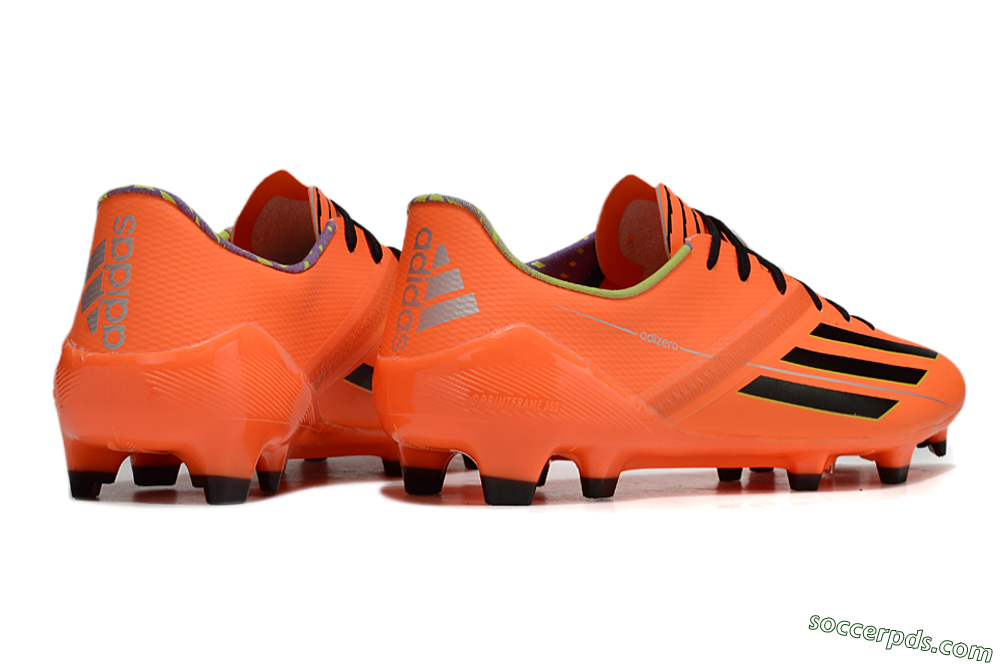 Adidas F50 Adizero FG Low-Tops Football Boots - Red/Black/Yellow 6