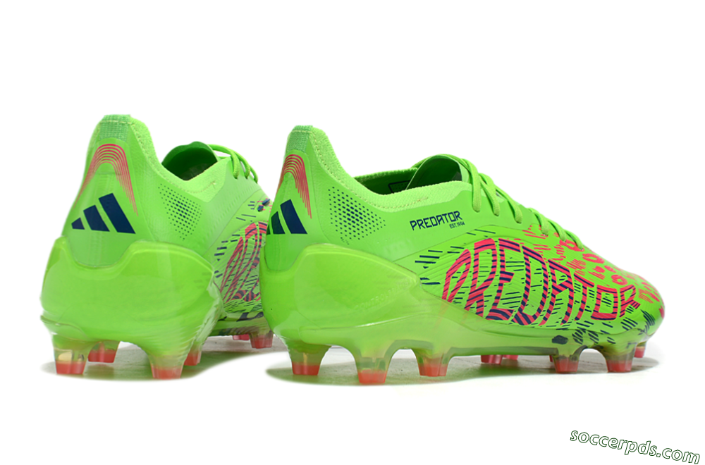 Adidas Predator Elite 24 FG Low-Tops Football Boots - Yellow/Blue/Purple 6
