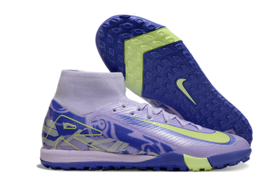 Nike Air Zoom Mercurial Superfly 10 Elite TF High-Tops Football Shoes - Purple/Yellow/White