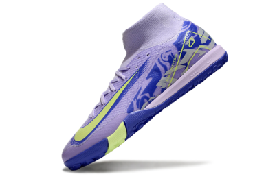 Nike Air Zoom Mercurial Superfly 10 Elite TF High-Tops Football Shoes - Purple/Yellow/White