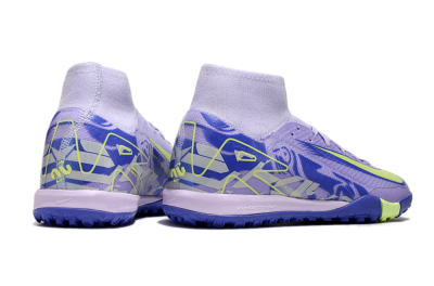 Nike Air Zoom Mercurial Superfly 10 Elite TF High-Tops Football Shoes - Purple/Yellow/White
