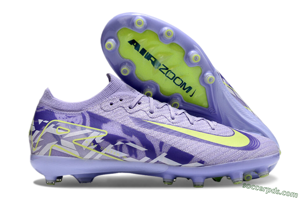 Nike Air Zoom Mercurial Vapor 16 Elite AG Low-Tops Football Boots - Purple/Yellow/Blue 0
