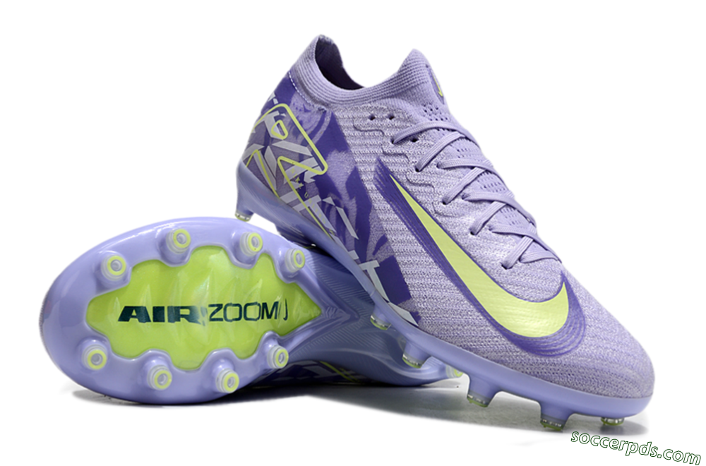 Nike Air Zoom Mercurial Vapor 16 Elite AG Low-Tops Football Boots - Purple/Yellow/Blue 2