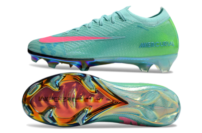 Nike Air Zoom Mercurial Vapor 16 Elite FG Low-Tops Football Boots - Jade/Pink/Yellow
