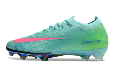 Nike Air Zoom Mercurial Vapor 16 Elite FG Low-Tops Football Boots - Jade/Pink/Yellow