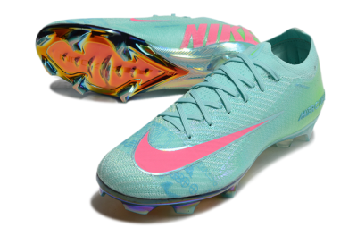 Nike Air Zoom Mercurial Vapor 16 Elite FG Low-Tops Football Boots - Jade/Pink/Yellow