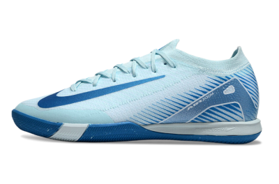 Nike Air Zoom Mercurial Vapor 16 Elite IC Low-Tops Football Shoes - Jade/Blue/White
