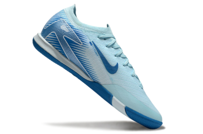 Nike Air Zoom Mercurial Vapor 16 Elite IC Low-Tops Football Shoes - Jade/Blue/White