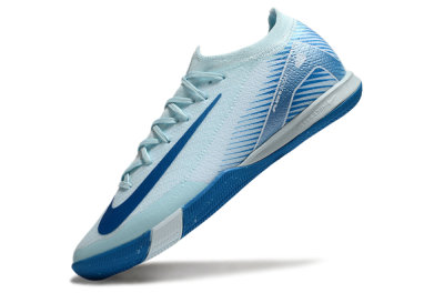 Nike Air Zoom Mercurial Vapor 16 Elite IC Low-Tops Football Shoes - Jade/Blue/White