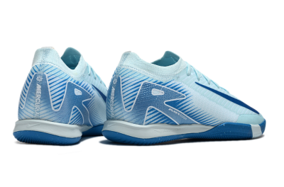 Nike Air Zoom Mercurial Vapor 16 Elite IC Low-Tops Football Shoes - Jade/Blue/White