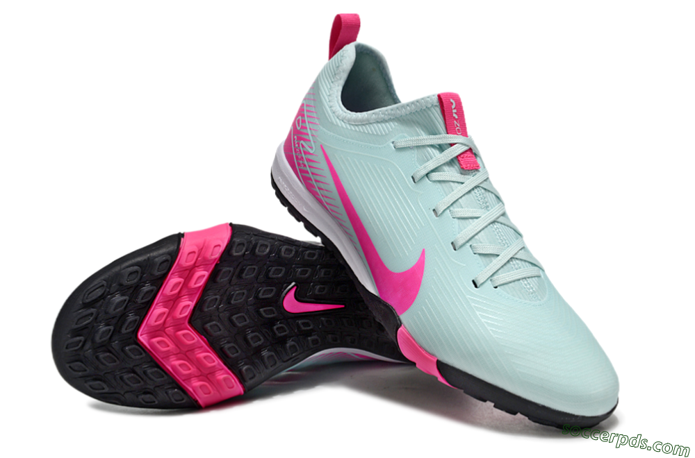 Nike Air Zoom Mercurial Vapor 16 Pro TF Low-Tops Football Shoes - Jade/Pink/White 4