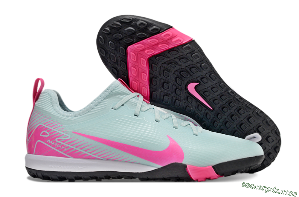 Nike Air Zoom Mercurial Vapor 16 Pro TF Low-Tops Football Shoes - Jade/Pink/White 1