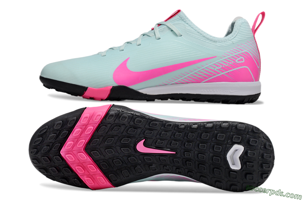 Nike Air Zoom Mercurial Vapor 16 Pro TF Low-Tops Football Shoes - Jade/Pink/White 0